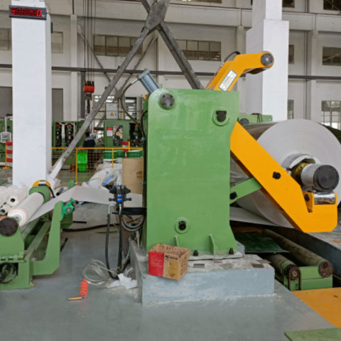 High Accuracy Rotary Shear Line With Slitter