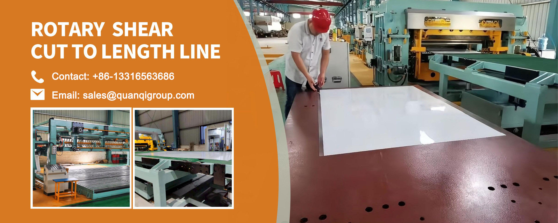 rotary shear cut to length line